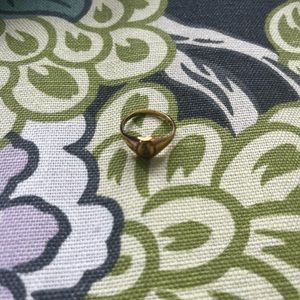 24k-gold ring, 1959 Smythe Jewelers